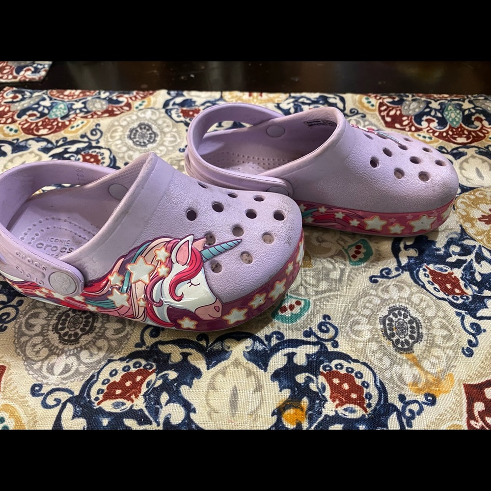 Unicorn crocs
